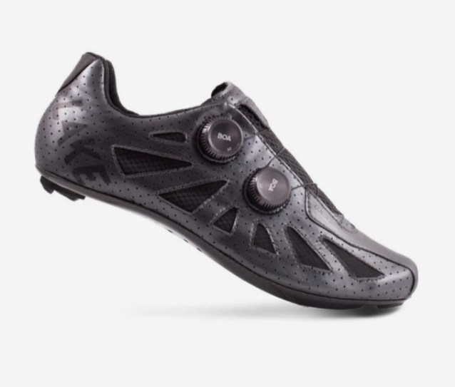 Lake CX302 Cycling Shoes (Metal/Black, Size 44)