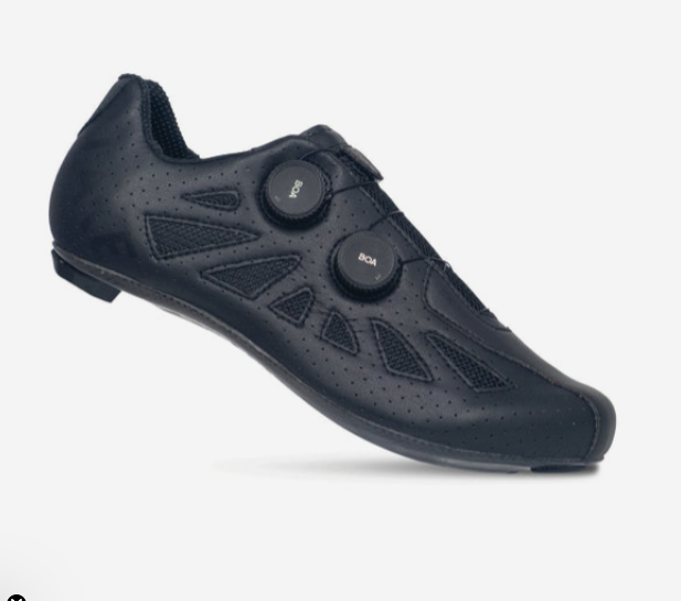 Lake CX302 Wide Cycling Shoes (Black/Black, Size 44.5)
