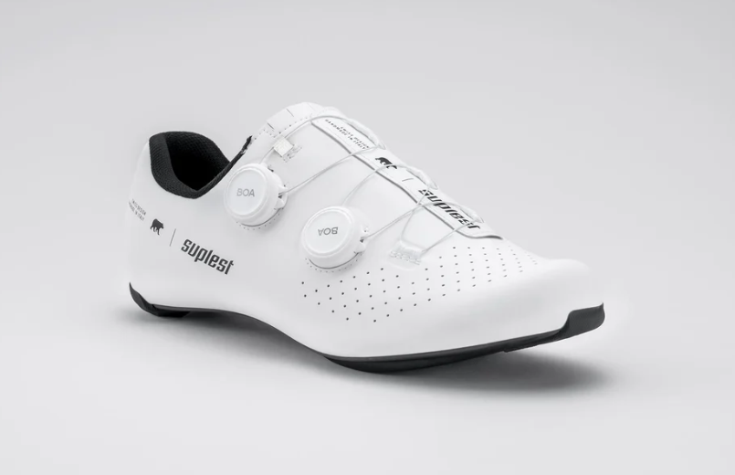 Suplest Road Performance Cycling Shoes (White, Size 40)