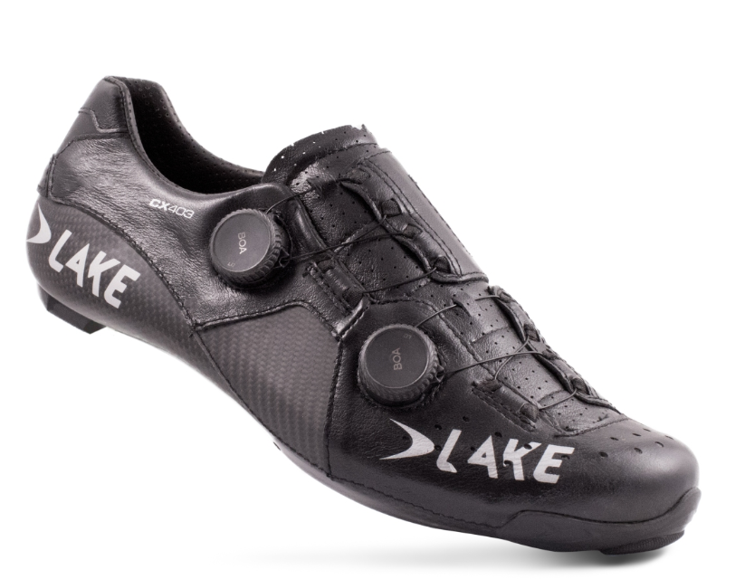 Lake CX403 Wide Cycling Shoe (Black/Silver)