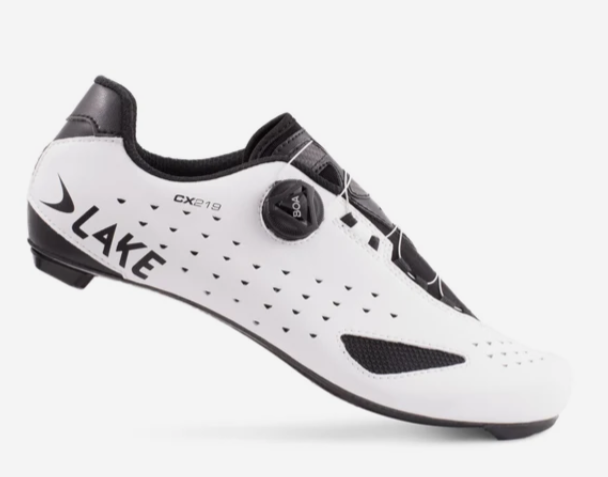 Lake CX219 Cycling Shoes (White/Black)