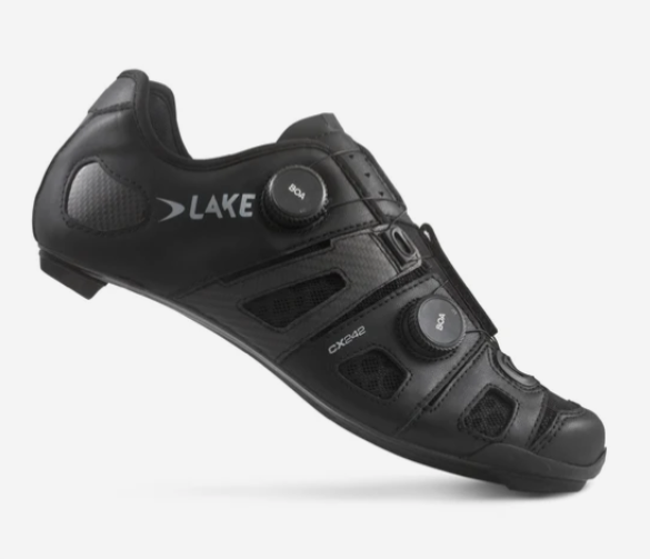 Lake CX242 Wide Cycling Shoe (Black/Silver)
