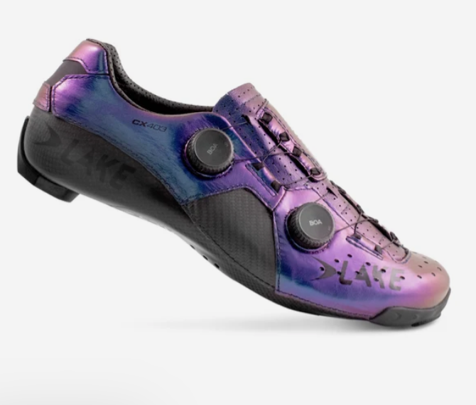 Lake CX403 Wide Cycling Shoe (Chameleon Blue/Black)