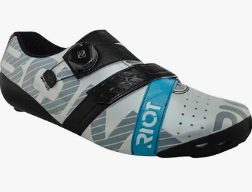 Bont Riot Road+ Cycling Shoes (Pearl White/Black, Size 43)