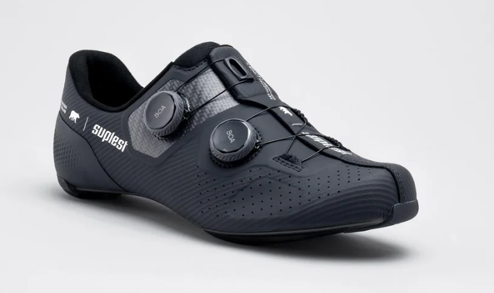 Suplest Road Pro Cycling Shoes (Black, Size 45)