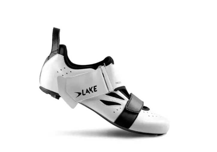 Lake TX223 Wide Cycling shoes (White/Black, Size 39)