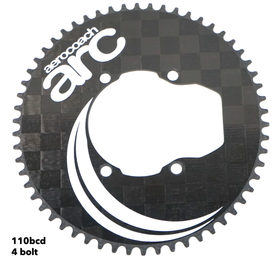 Aerocoach ARC 1x Carbon Chainring (54t)